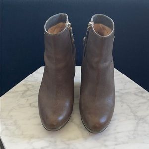 Cole Haan Wedge Bootie - side zip - Size 8